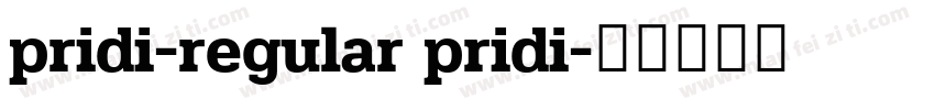 pridi-regular pridi字体转换